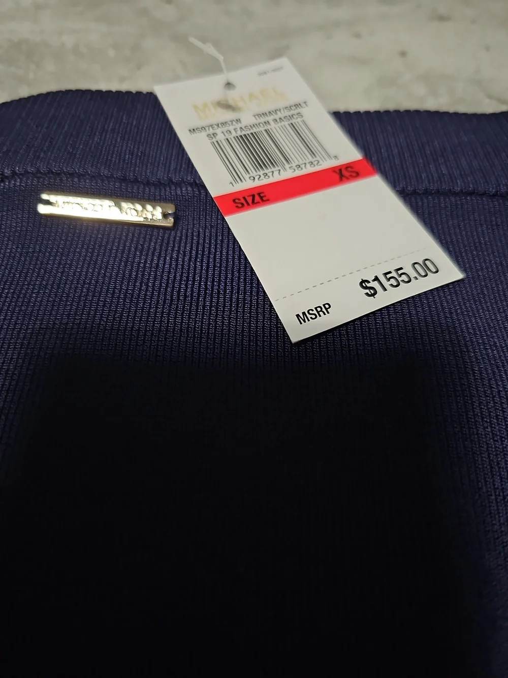 Michael Kors XS Logo Tape Stretch Viscose Skirt - XS - New Old Stock